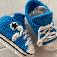 Handmade Crochet Sneakers Size 9-18 months