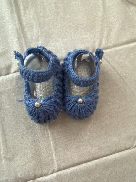 Handmade Crochet Shoes Size 3-9 months